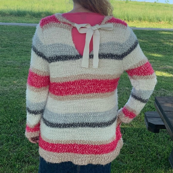 Lane Bryant Neapolitan Striped Faux Mohair Sweater 18 / 20 - Picture 4 of 5